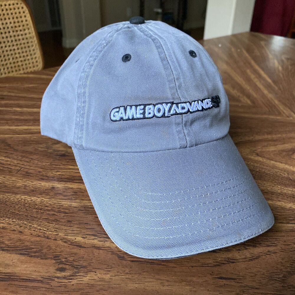 Nintendo GameBoy Advance SP Promotional Hat Cap 2001 Gray Promotional Rare